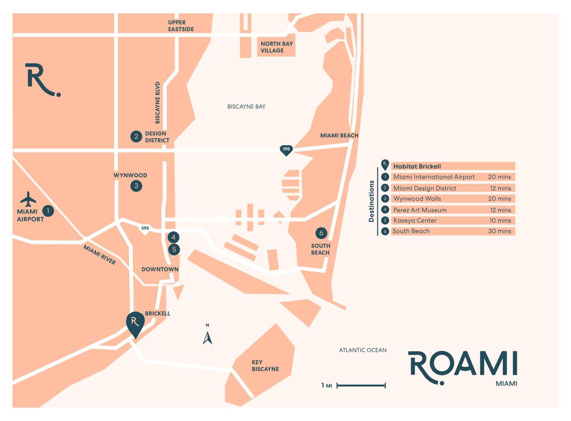 Roami At Habitat Brickell Aparthotel Miami Eksteriør bilde